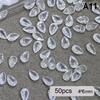 50Pcs Mini Nail  Transparent Zircon Flash Nail Art  Gems Dazzling Manicure Tip 3D Nail Art Decoration