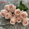 Realistic Rose Silk Buds 9 Stems Artificial Flowers Home Decor Props Photography