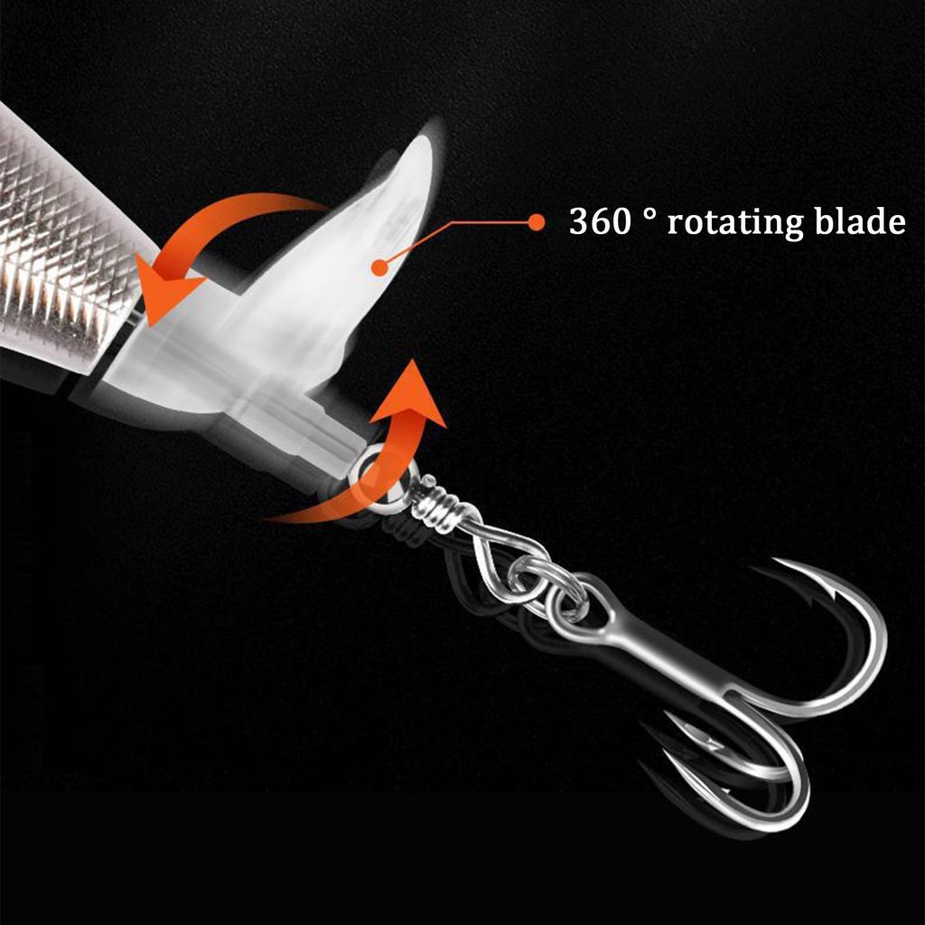 5pcs Fishing Lures Set Hard Baits Artificial Fish Shaped Lures with Treble Hooks for Freshwater Saltwater Fishing Tackle Accessories