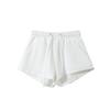 Elastic High-waisted Drawstring Casual Sports Shorts Women's Summer New Retro Loose Outer Wear Wide-leg Pants Hot Pants