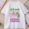 Bad Bunny DTMF World Tour T Shirt Unisex Women Short Sleeve Tshirt Casual Round Neck Printed Tshirt Comfortable Streetwear