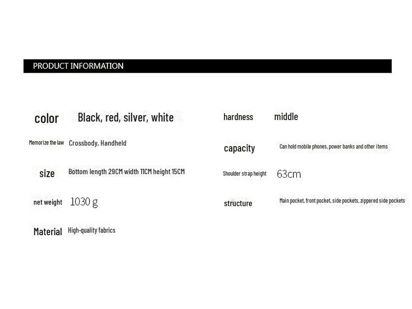 Neue Rivet Dunkle Motorradtasche: Stilvolle Umhänge-Crossbody-Handtasche mit hoher Kapazität für trendbewusste Frauen