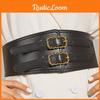 Elastic Women Vintage Waistband Waist Cincher With Double Button Twist Buckle