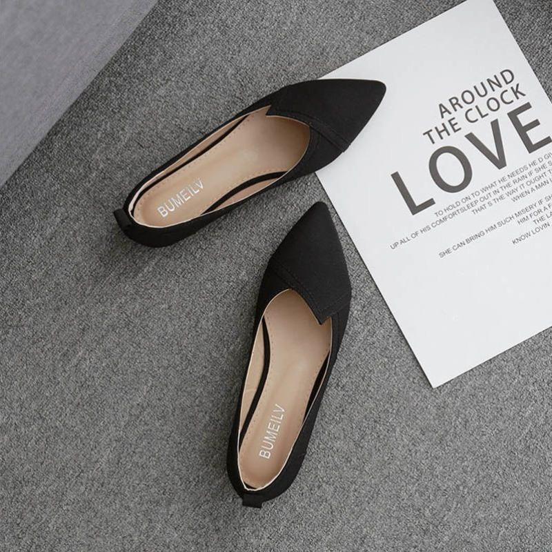 Fashion Women's Flat Shoes Evening Pink Pointed Toe Slip-on Ladies Footwear Popular Luxury Brand Elegant and Fashionable Spring Young A