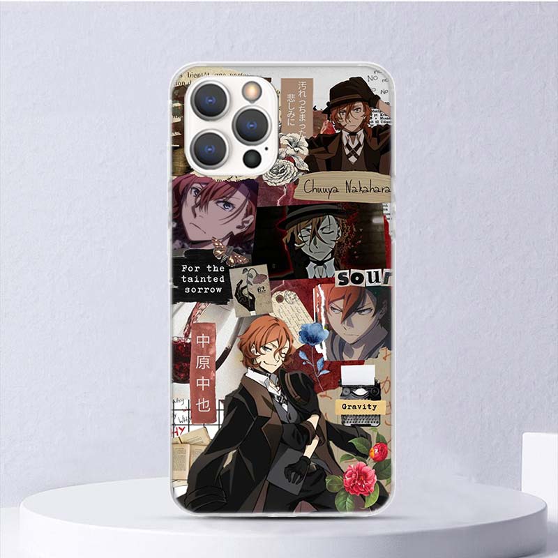 Bungo Stray Dogs Nakahara Chuuya Soft Case For iPhone 16 17 Air 16E 15 Plus 11 12 13 Mini 14 Pro Max Phone Cover Apple 7 8 SE Co