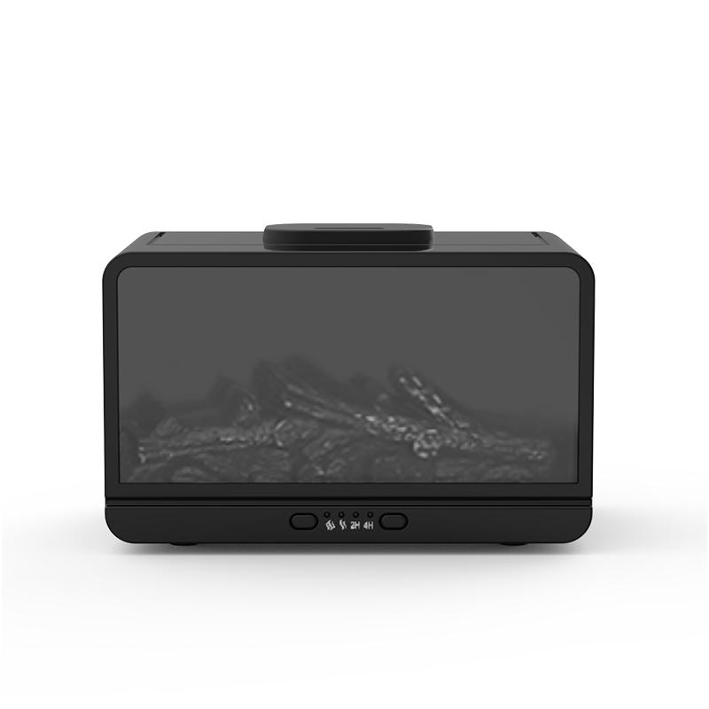 

Увлажнитель воздуха для камина Диффузор эфирных масел Увлажнитель воздуха для камина Диффузор для огня Увлажнитель воздуха для ароматерапии Диффузор ароматов EU Plug 220V чёрный