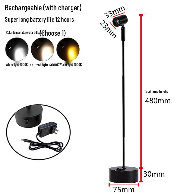 Wireless Jewelry Display Spotlight with Battery