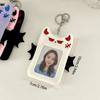 Bat Demon Cartoon Plush Photocard Holder Korean Style Photo Protective Case  Student