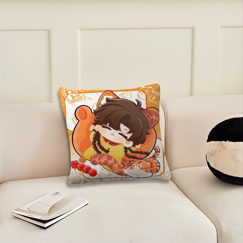 Game Love and Deepspace Kawaii Cushion Cover Pillow Cover Decoration Room Home Sofa Living Office Car Nordic Simplicity