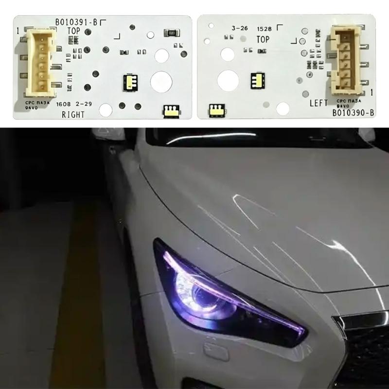 Front Lamp Board Repair Part B010390-B B010391-B for Daytime Running Light Maintenance and Vehicle Lighting Restoration Use Support