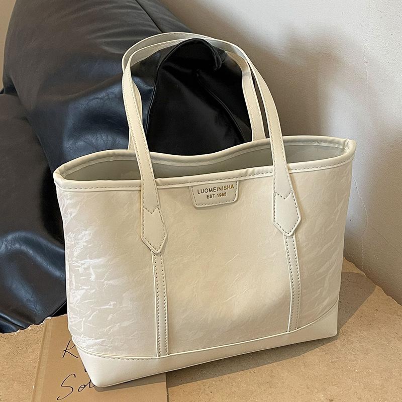 Bag Women's New Popular Large-capacity Tote Bag Summer Versatile Shoulder Bag College Student Class Bag