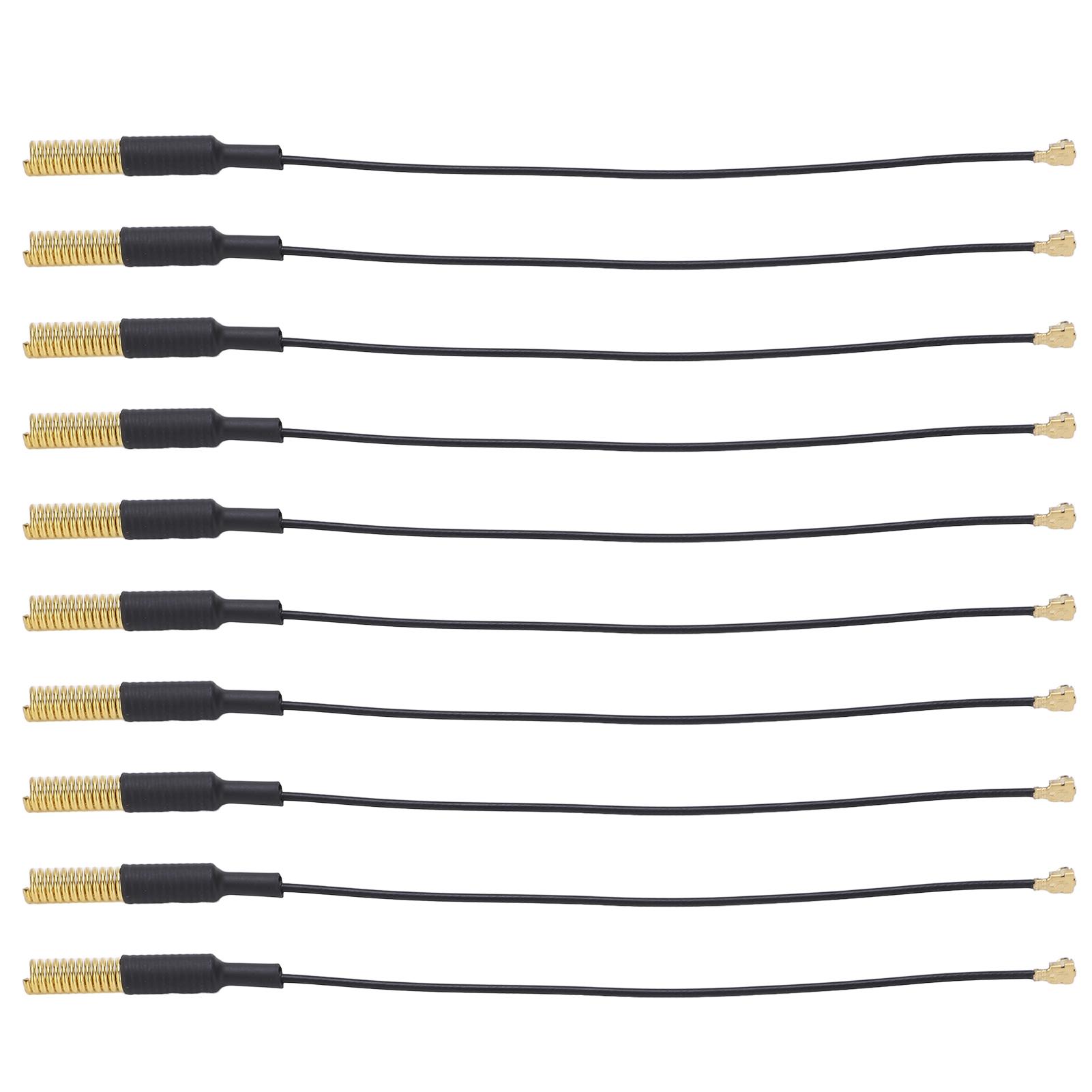 10 db félig beépített rugós antenna 433470MHZ IPEX interfész tiszta réz RG1.13 LoRa modulhoz