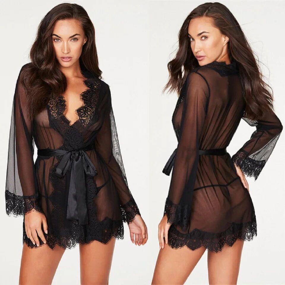 Woman Lingerie Sexy Dress Erotic Lace Lingerie Porno Clothes Transparent Lenceria Sexy Sleepwear For Sex Underwear Costumes