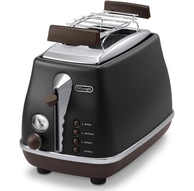 Toaster DeLonghi CTOV 2103.BK Vintage Icona