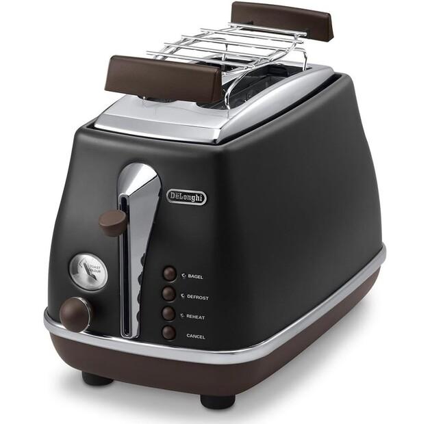 

Тостер DeLonghi CTOV 2103.BK Vintage Icona