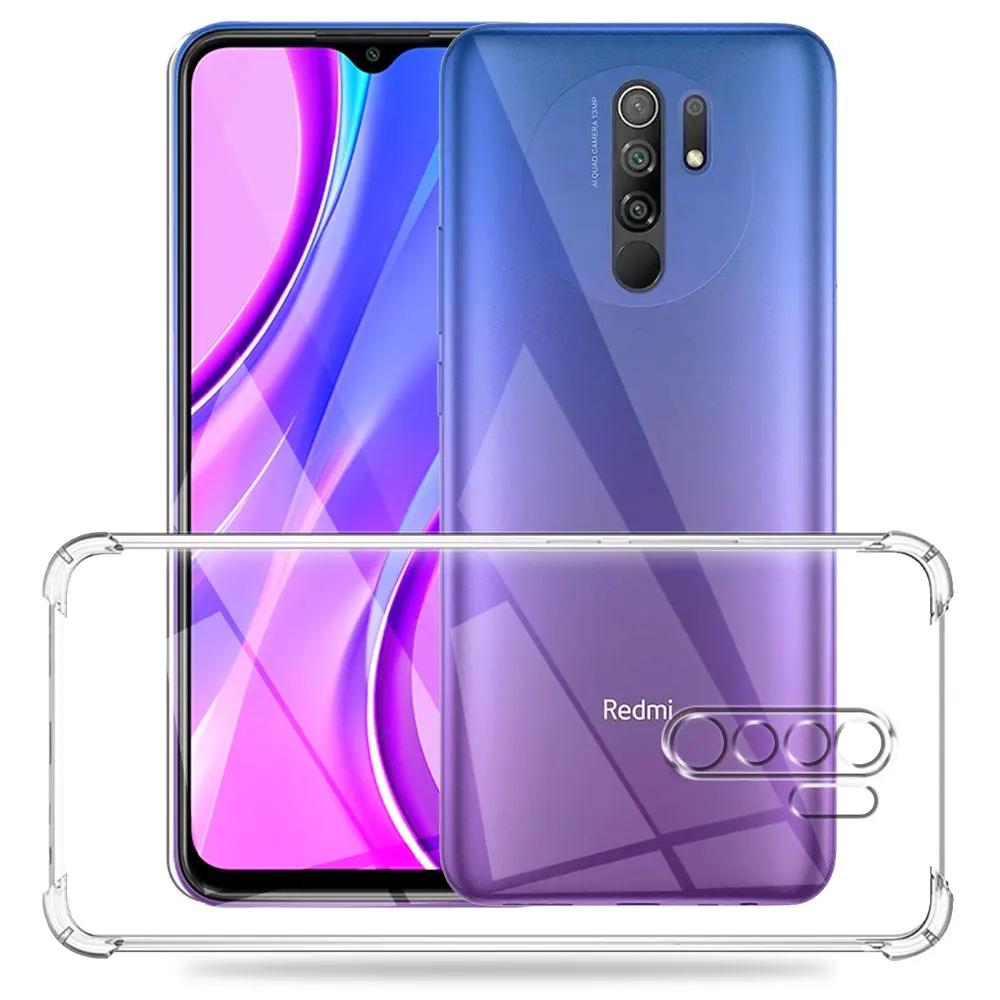 For Xiaomi Redmi 9 9A 9C Case Silicone Soft Shockproof Transparent Cover For Redmi 9C Nfc 9T Clear Case For Redmi9 Funda Coque