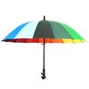 New special 16 bone plain rainbow umbrella long handle straight rod umbrella windproof umbrella umbrella umbrella umbrella