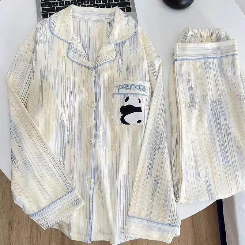 Milian Women's Cute Cartoon Cloud Cotton Pajamas