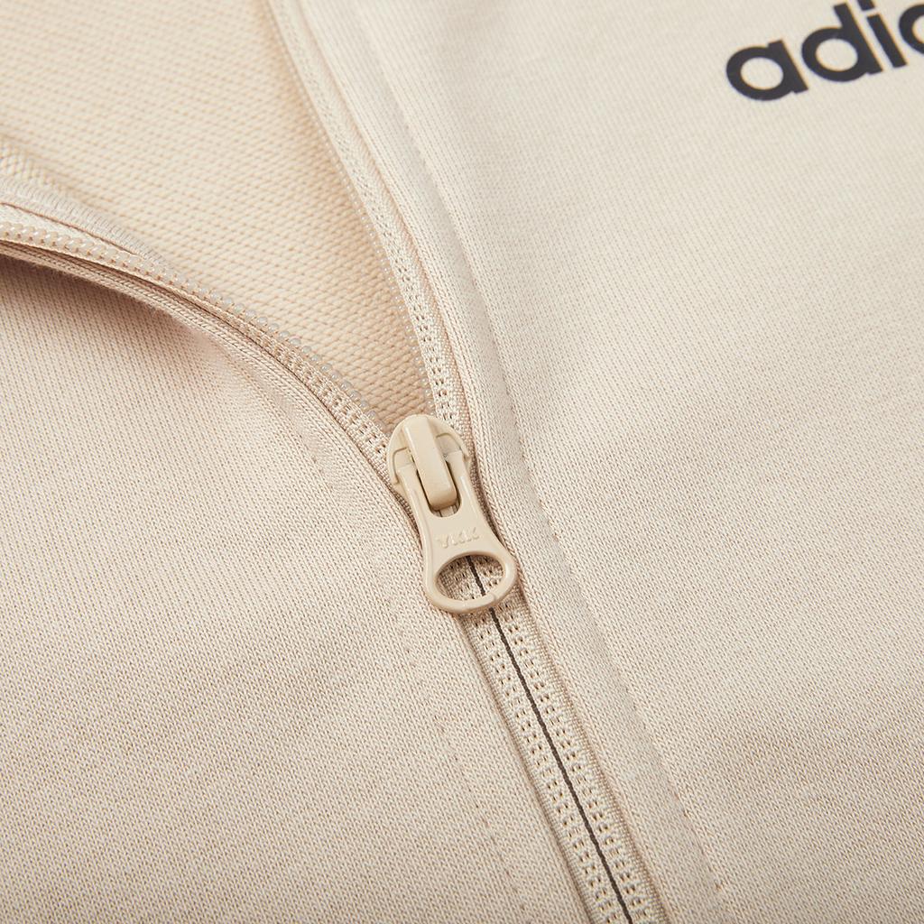 Adidas Letter Stand Collar Zipper Casual Long Sleeve Jacket Men Jacket Khaki JJ0432