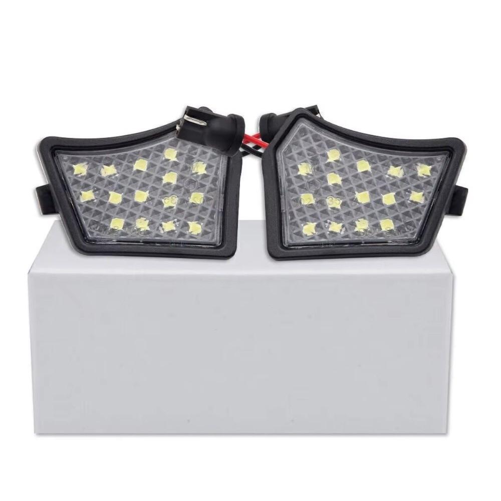 2Pcs LED LED Welcome Lamp for Suitable for Volvo S60 S80 V50 V70 XC70 XC90 Jaguar XJ Side Mirror