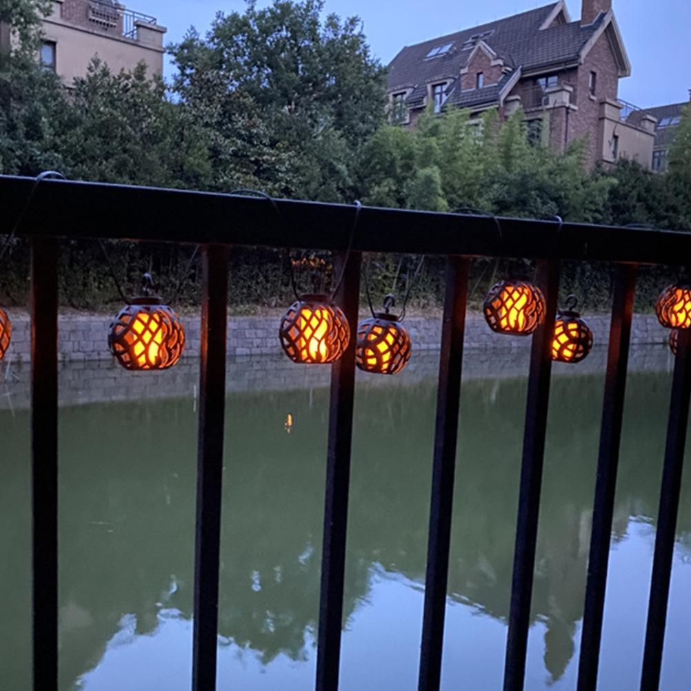 LED Simulation Solar Flame Light Garden Lights Solar String Lights Waterproof Decorative Lights for