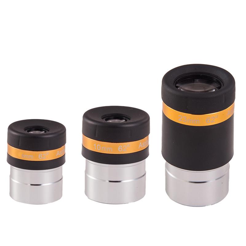 1,25'' Asphärisches Weitwinkel-Teleskop-Okularset: 4mm, 6mm, 10mm, 23mm