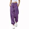 Damen Color Kordelzug Locker Sitzende Jogging-Sweatpants mit Elastischen Bündchen