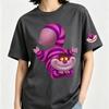 Alice's Adventures In Wonderland Cheshire Cat Anime Cartoon 2026 Newest Trend Harajuku Men and Women Fashion Casual Cotton T-shirt