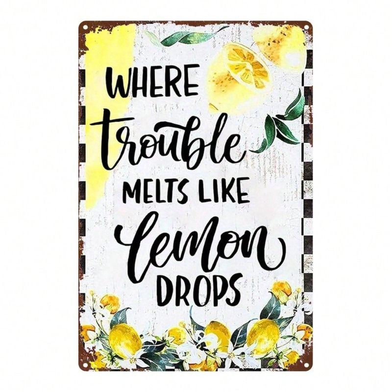 Wall Hanging Metal Sign Decorative Art 20x30cm