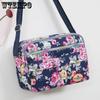 Borsa da Donna in Tela Borsa di Stoffa alla Moda Trendy Mamma Inclinata a Tracolla Casual Multicomparto Borsa a Spalla da Donna