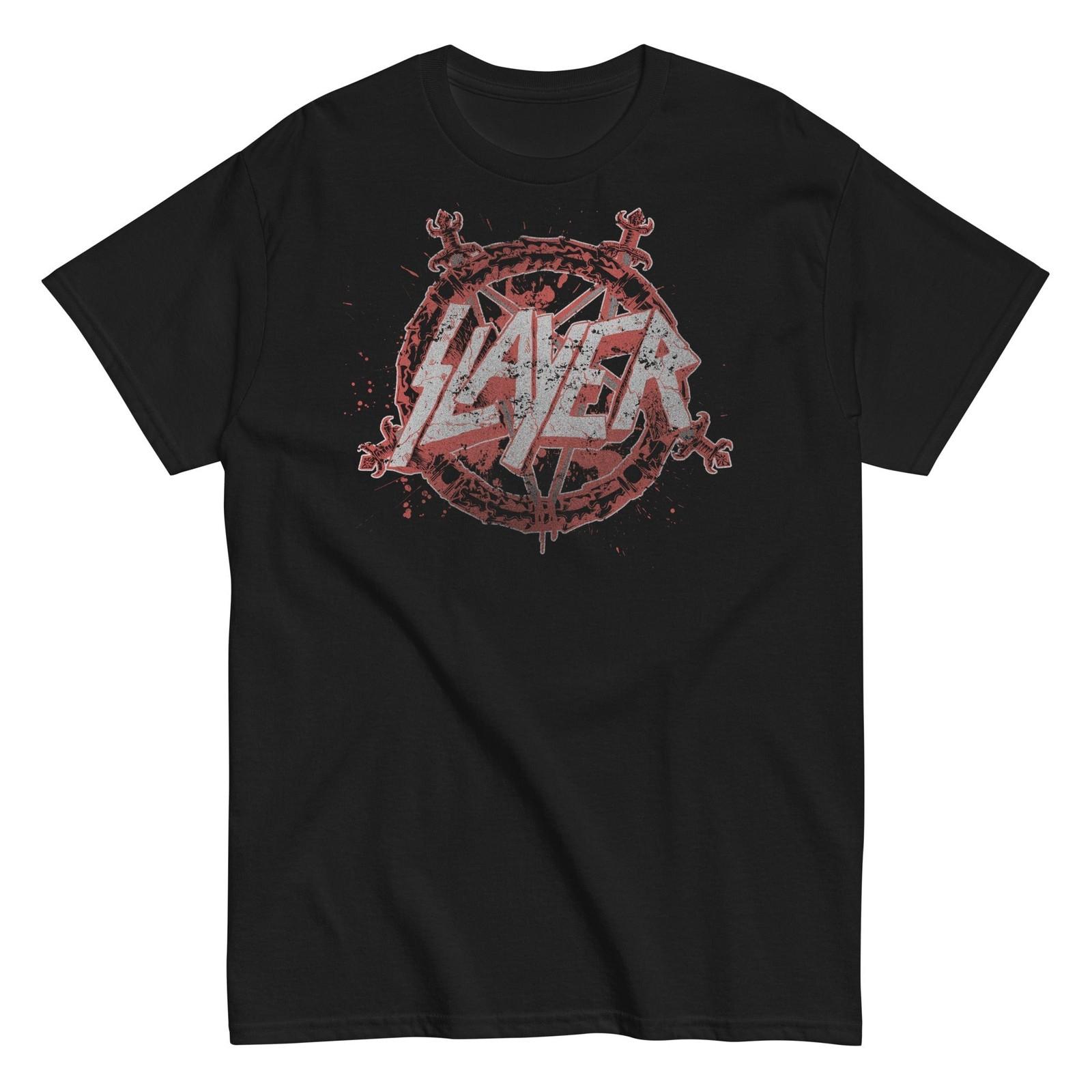 MerchMoment Slayer Drip Logo T-Shirt T-Shirt Black New M