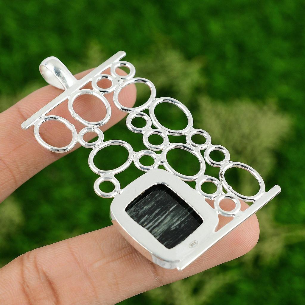 Daughters Day Deal Silver Leaf Jasper Stone Pendant Jewelry 925 Sterling Silver