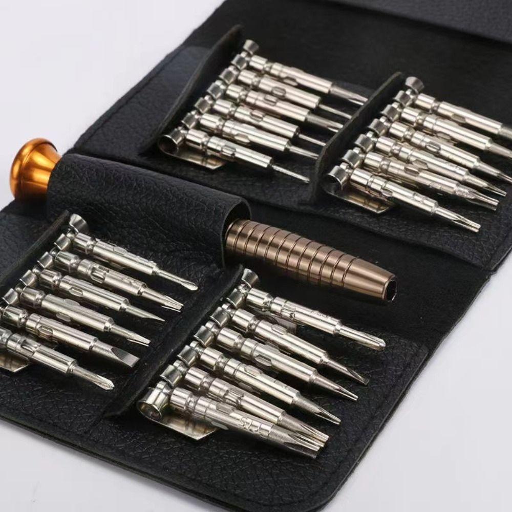 Mit Lederetui Mini-Präzisionsschraubendreher-Set Professionelles Reparatur-Kit Reparatur Computer