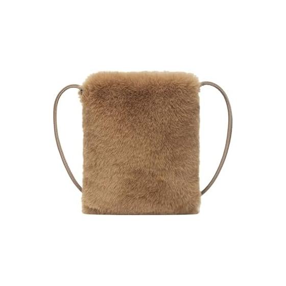 

[Lapimou] Fur Bag, Fluffy, Fluffy, Shoulder, Crossbody, Smartphone Pouch, Smartphone Pochette, Fur, Faux Fur, Women s, Small, 2WAY, Stylish, Cute,