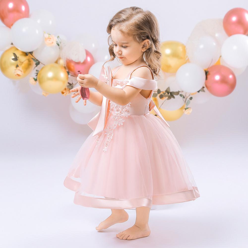 Cross-Border Baby Girl Mesh Princess Gown