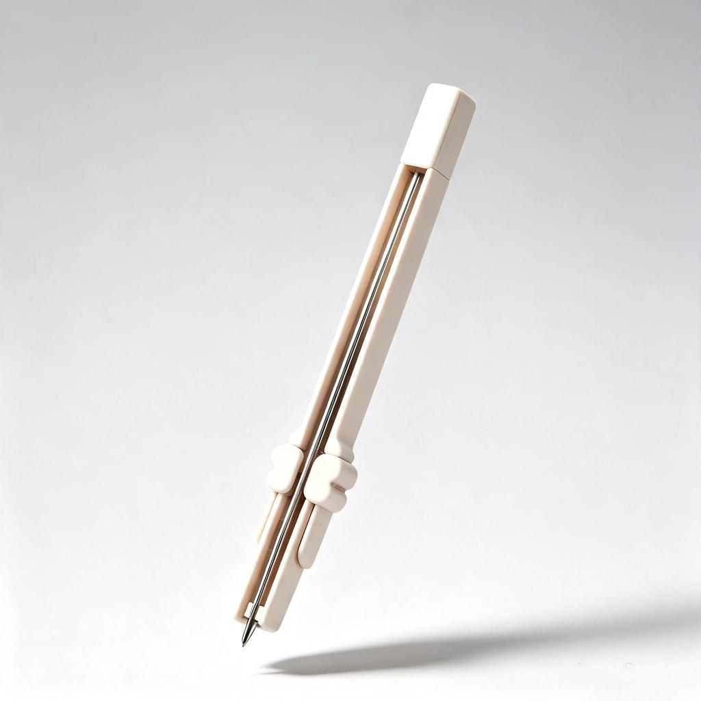 Bead Pen Efficient Jam-Free Press Type Portable Handheld Storable Writing Tool for Office Gift Stationery