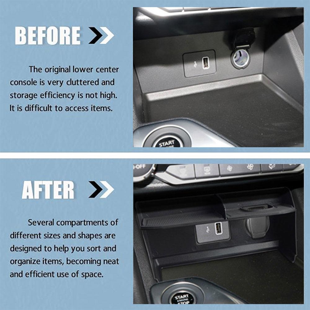 For Nissan Sentra 2020 2025 2025 2025 2025 Car Armrest Storage Box ABS Plastic Console Organizer Tray Auto Interior Accessories