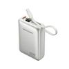 Vention FHGN0 Powerbank 20000mAh 45W USB-C USB-A Integrated Cable Beige