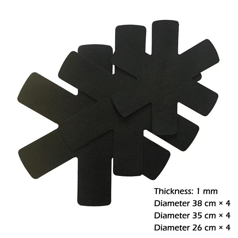 

12PCS Pot and Pan Protectors Felt Pan Separators 3 Different Sizes Pot Dividers Pad for Stacking and Protecting Your Cookware