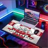 Custom Name Personalized Ajax Pattern Mousepad, Laptop PC Desk Mat, Decorative Desk Mat for Home Keyboard Pad Gift