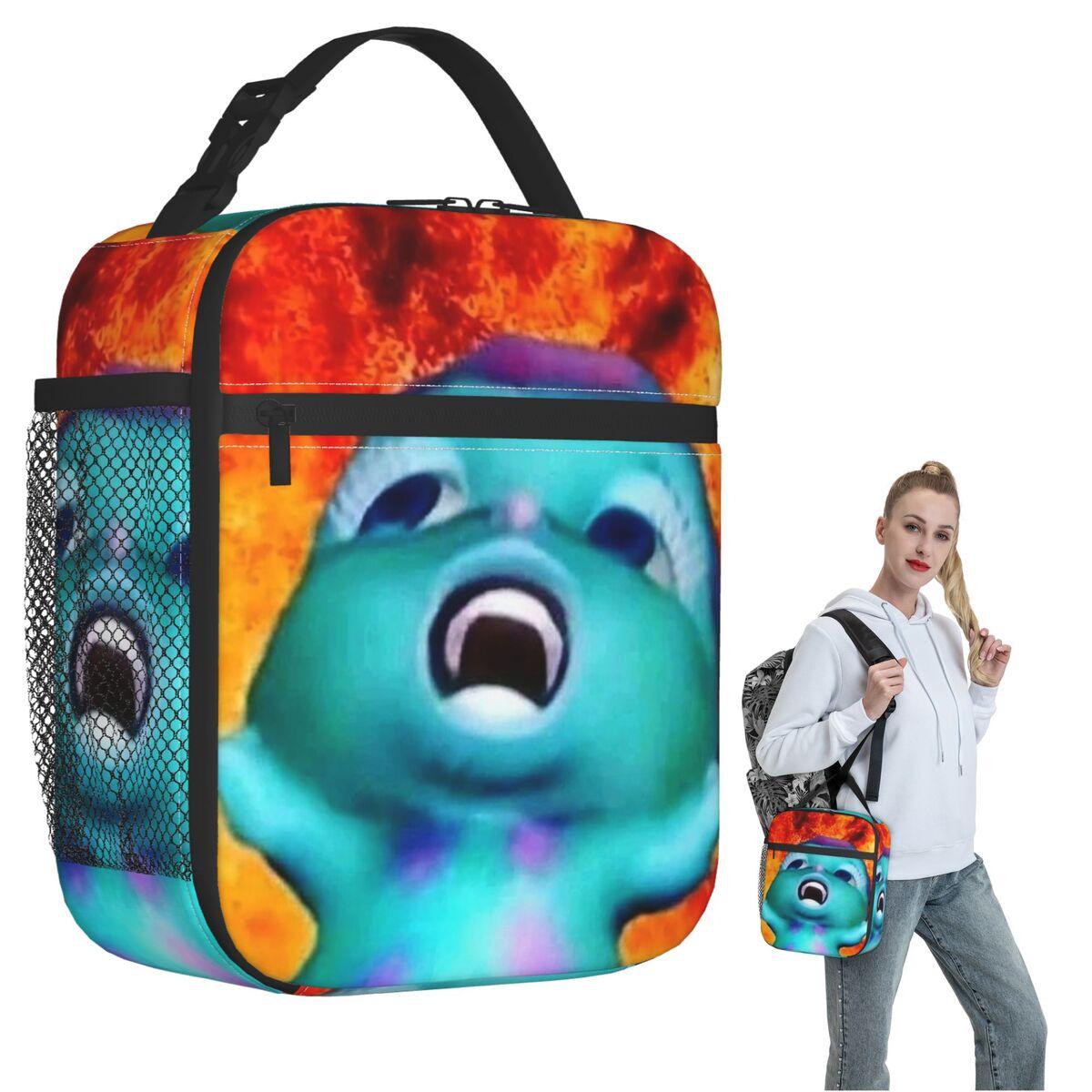 Bibble Meme Insulated Lunch Bag for Women Children Leakproof Food Boxes Thermal Lunch Box Tote One Size