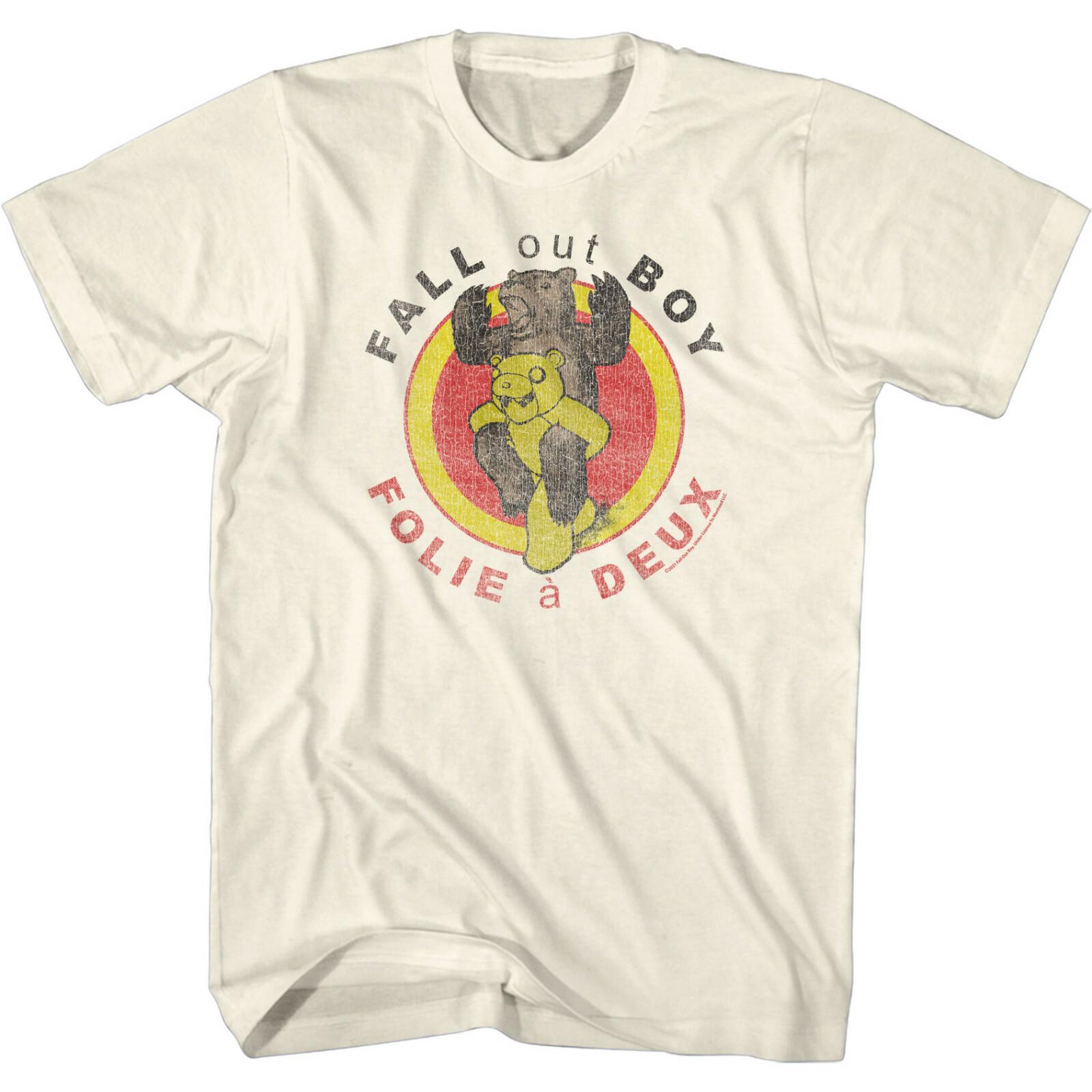 Fall Out Boy Folie A Deux Album Cover Men T Shirt Rock Band Tour Concert Merch S