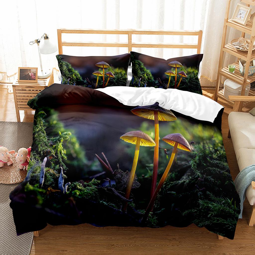 Spider Insect King Queen Duvet Cover Cute Microscopic Animal Bedding Set Natural Creatures Quilt Cover Polyester Comforter Cover