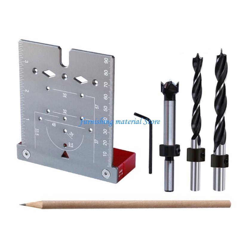 

Y5GD Vertical Pocket Hole Dowelling Jig Punching Hole Locator Drill Guide