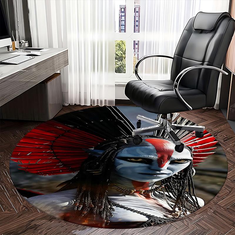Avatar-Inspired Chair Mat - Round Carpet for Home Decor, Office Use, and Gifts0248b