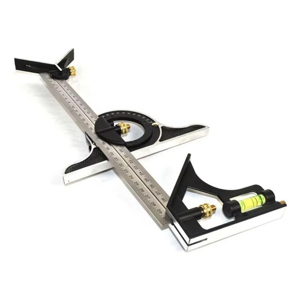 Movable Right Angle Ruler 180 Degree Corner Ruler Combination Angle Ruler  Gauging Tool