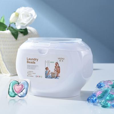 Trzy w jednym pudełku z żelem do prania z perełkami zapachowymi, długotrwałym odplamiaczem, detergentem do prania, zestawem domowym