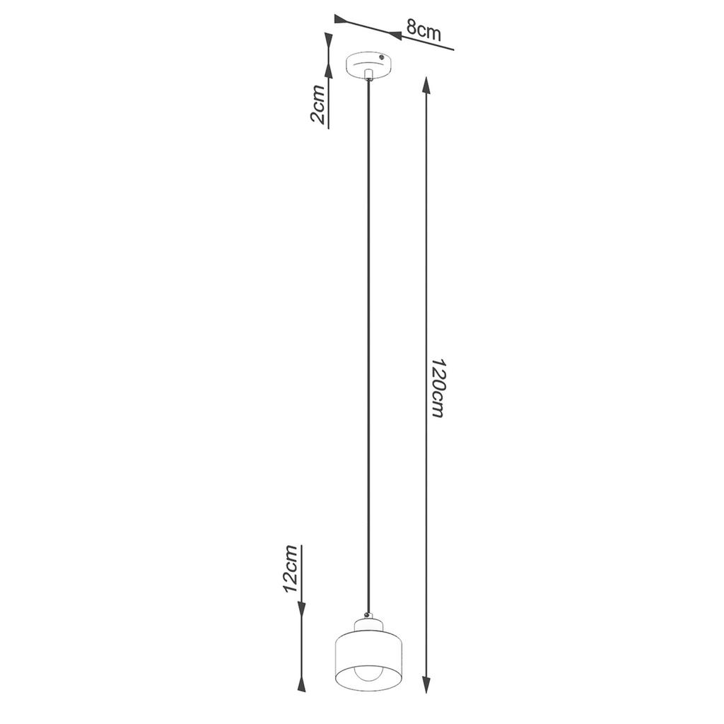 Savar 1 black hanging lamp
