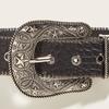 Relief Star Pattern Buckle Belts Woman Western Y2k Girls Belt for Jeans Men