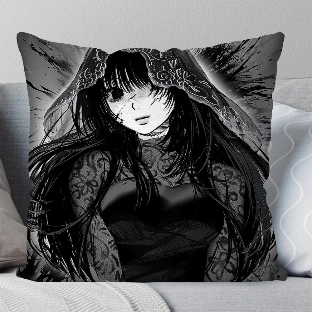 Osaragi Anime S-Sakamoto Days Pillow Case Square Pillow Bedroom Sofa Leisure Comfortcushioncar Living Room Home Decoration 40X40